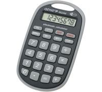 Genie 982 AM - Calculadora compacta portátil con enganche, 8 dígitos, color negro y gris