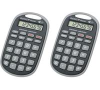 Genie 982 Am - Calculadora compacta portátil con Enganche, 8 dígitos, Color Negro y Gris (Paquete de 2)