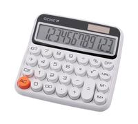 GENIE Calculadora de Escritorio de 12 dígitos 612 W con Doble Potencia (Solar y