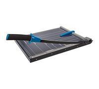 Genie gm A3 Guillotina de papel (Adecuado para formatos hasta DIN A3, 10 hojas, para materiales como Papel cartón, fotos, etc., metal de alta calidad de superficie de trabajo) Negro/Azul