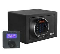 Genie Hand | Caja fuerte a tiempo motrizada con cuenta regresiva - Lector de huellas digitales - Alimentación de emergencia con USB frontal - Cerradura B-Class - Sistema Anti Bounce