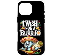 Genie In A Bottle Cita de Comida Mexicana Deseo un Burrito Carcasa para iPhone 16 Pro MAX