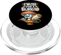 Genie In A Bottle Cita de Comida Mexicana Deseo un Burrito PopSockets PopGrip para MagSafe