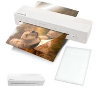 GENIE LA 400 A3 Laminadora | Laminadora caliente con 2 rollos de calor | Para la escuela, la oficina y la oficina en casa | Incluye 5 láminas | Laminadora A3 y A4 con láminas | Laminadora