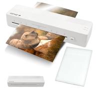 GENIE LA 400 A4 Plastificadora en caliente con 2 rodillos térmicos, para la escuela, la oficina y la oficina en casa, A4 con láminas de laminación