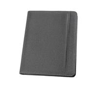 Genie München elegante A4 GM-IT - ultrafina y resistente, nailon estructurado y aspecto de piel, incluye bloc de notas, con soporte para Tablet/Smartphone