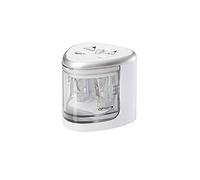 Genie PS 120 a eléctrico Sacapuntas, adecuado para todos los lápices, lápices de colores, lápices y Eyeliner en tamaño estándar, doble sacapuntas para lápices