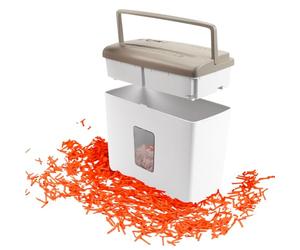 Genie Trituradora de papel 440 X II BR P4, trituradora de papel con corte en partículas, volumen de recogida de 9 l y parada de arranque automático, trituradora compacta para casa u oficina