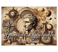 Genies der Geschichte - Ein KI Kalender (Wandkalender 2026 DIN A2 quer), CALVENDO Monatskalender: Lichtblicke der Innovation