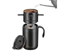 Genikeer De Vertido,Utensilios De Cocina Aislados De Acero Inoxidable | Juego De Filtro De Café | Para Exterior Senderismo Automóvil Fogata Cafetería Uso Diario Interior Fiestas Vacaciones