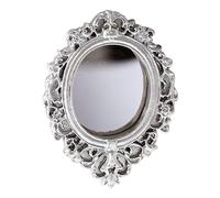 Genikeer Espejo Vintage - Retro Pequeño Estético Rústico de Resina - Espejo Vintage Mini Accesorios para Casa de Muñecas | Casa Muñecas, Hogar, Salón, Cuarto Bebé, Residencia, Oficina, Hotel,