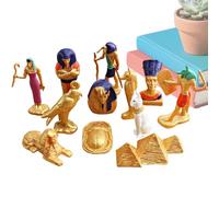 Genikeer Figuritas Egipcias,Juegos De Estatuillas Egipcias | Set Creativo Decorativo para Proyectos Escolares, Juego En Casa Y Coleccionistas De Todas Las Edades