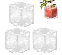 Genikeer Formador para Dar Forma a Vegetales,3 Piezas Molde Triangular Y Cúbico Transparente,Molde Para Cultivar Frutas | para Pepino Fresa Calabaza Sandía y Cultivo de Jardín