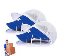 Genikeer Funda Protector para Lavar Gorras En Lavadora - 2/4 Piezas Jaula para Lavar Gorras - Soporte Limpiador para Lavar Gorras En Lavadora con Lavandería Malla - Mantiene La Forma del Sombrero