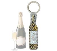 Genikeer para Vino - Tote Reutilizable de Viaje con de Copas y Asa de Resina | Transportadora de Botellas de Vino con Malla,para Picnic Playa Fiesta Boda Reuniones Familiares Banquetes