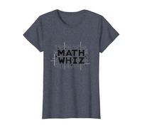 Genio de Las matemáticas: cálculos Inteligentes para entusiastas de los números Camiseta, Mujer, Azul Jaspeado, XXL
