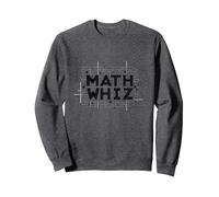 Genio de Las matemáticas: cálculos Inteligentes para entusiastas de los números Sudadera, Unisex para Adultos, Jaspeado Oscuro, S