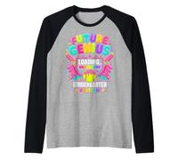Genio del jardín de Infantes Regreso a la Escuela Camiseta Manga Raglan