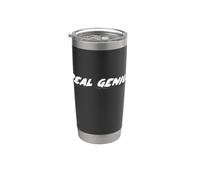Genio real | Película de 1980 Comedia de los 80 Val Vaso térmico de acero inoxidable de doble pared