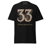 Geniogoods Camiseta Expedition 33 para los que vienen después, homenaje simbólico a los fanáticos, ropa minimalista inspirada en RPG para amantes de la historia. Diseño agrietado, Negro, XL