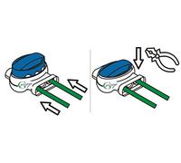 Genisys Conector de Cable Compatible con Ambrogio ®, Abrazadera de conexión de reparación de Cables para Robot cortacésped Zucchetti ® | Resistente al Agua | Original 3M, Contenido:50x314