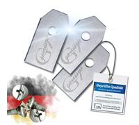 Genisys Cuchilla de repuesto compatible con cuchillas Husqvarna Automower para robot cortacésped - LongLife acero inoxidable - irrompible [DIN EN 50636 probado], pieza: 30