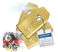 Genisys Cuchilla de repuesto de titanio compatible con cuchillas para robot cortacésped Husqvarna Automower LongLife - irrompible [certificado DIN EN 50636], pieza: 18