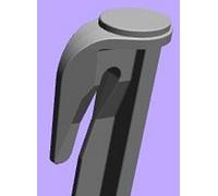 Genisys Ganchos para estacas de tierra para robot cortacésped, juego de accesorios para fijación para cable de limitación de cables Gardena Bosch Husqvarna Worx Honda ROBOMOW iMow (100)