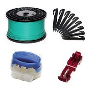 Genisys Juego de instalación para robot cortacésped de alambre, conectores de cables, terminales de conexión compatibles con Greenworks Optimow para césped, robot cortacésped, limitación de cables