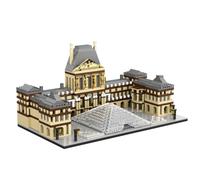 Geniteen Set de Bloques de Construcción Mini del Louvre, Juguetes Educativos de Arquitectura Famosa en el Mundo Kit de Bloques de Construcción de Micro Monumentos de París para Adultos (1868 Piezas)