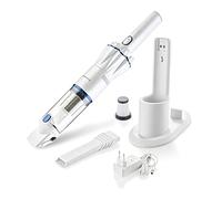 Genius A28178 Invictus One Version 1.0 Set 9 Piezas Blanco - Aspirador de Mano sin Bolsa e inalámbrica 90W Motor BLDC + Accesorios, PP, Acero Inoxidable