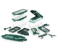 Genius A33886 Nicer Dicer Plus - Juego de 18 Piezas para Cortar Alimentos, Fabricado en plástico, con Unas Medidas de 26 x 9 x 13 cm, en Color Verde Esmeralda