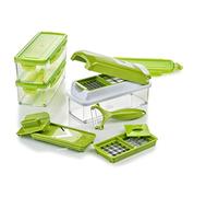 Genius - Cortador de Verduras y Frutas, de plástico, plástico, Verde Kiwi, 22.2 x 10 x 8.1999999999999993 cm