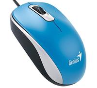 Genius DX-110 USB Óptico 1000DPI Ambidextro Azul - Ratón (USB, Oficina, Botones presionados, Rueda, Óptico, 1000 dpi)