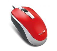 Genius - Dx120-1000dpi ratón óptico (USB, Rojo, Cable, ambidextro, Oficina, Universal)