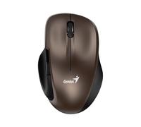 Genius Ergo 8200S - Ratón inalámbrico, diseño ergonómico, clic silencioso, marrón (CHOCOLATE)