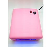 Genius Factory Lampara 36W Ultravioleta UV Secador de Uñas para Manicura Gel Esmalte Permanente SK-818 (Rosa)
