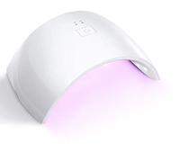 Genius Factory ® Secador de Uñas 24W Sun 9S Lámpara LED UV Profesional con Temporizador para UV Gel / Gel de Constructor / LED Gel Luz Blanca (BLANCO)