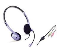 Genius HS-02B - Auriculares con micrófono y control remoto, gris