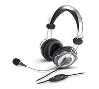 Genius HS-04SU - Auriculares de diadema abiertos (con micrófono y control remoto)