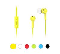 Genius HS-M300 - Auriculares (Alámbrico, Dentro de oído, Binaural, Intraaural, 20 - 20000 Hz, Amarillo)