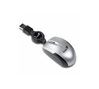 GENIUS Micro Traveler Mouse - Alámbrico - 3 botones - Óptico - 1200 dpi - Gris - PC/Mac