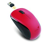Genius Mouse NX-7000, óptico, 1200 PPP, inalámbrico, Sensor de Ojos Azules, Rojo