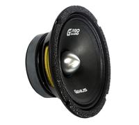 Genius MR1465BP - Par de altavoces de rango medio de 6.5 pulgadas, 600 vatios, 300 vatios máximo, conector de empuje de audio profesional, bala de aluminio, imán de ferrita de 4 ohmios, 2 altavoces