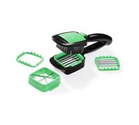 Genius Nicer Dicer Quick - Cortador de Verduras y Cubos, 5 Piezas, Con Discos, de Mano, Color Verde