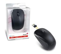 Genius NX-7000 RF inalámbrico BlueEye 1200DPI Ambidextro Negro Ratón (ámbidiestro, BlueEye, RF inalámbrico, 1200 dpi, 56 g, Negro)