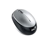 Genius NX-9000BT Bluetooth+USB BlueEye 1200DPI Ambidextro Negro, Plata - Ratón (Bluetooth+USB, Oficina, Botones presionados, Rueda, BlueEye, 1200 dpi)