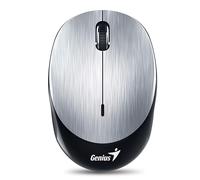 Genius NX-9000BT - Mini mouse Bluetooth, 1200 DPI, recargable, tecnología BlueEye, plateado