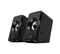 Genius SP-U125 - Altavoces estéreo alimentados por USB con conector de audio de 3,5 mm para auriculares