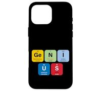 Genius with Periodic Table of Elements Memes Graphic Designs Carcasa para iPhone 16 Pro MAX